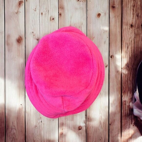 Vintage Tweety Bird Warner Brothers Pink Bucket Hat Fisherman Adult 1997 Fleece - Picture 3 of 10